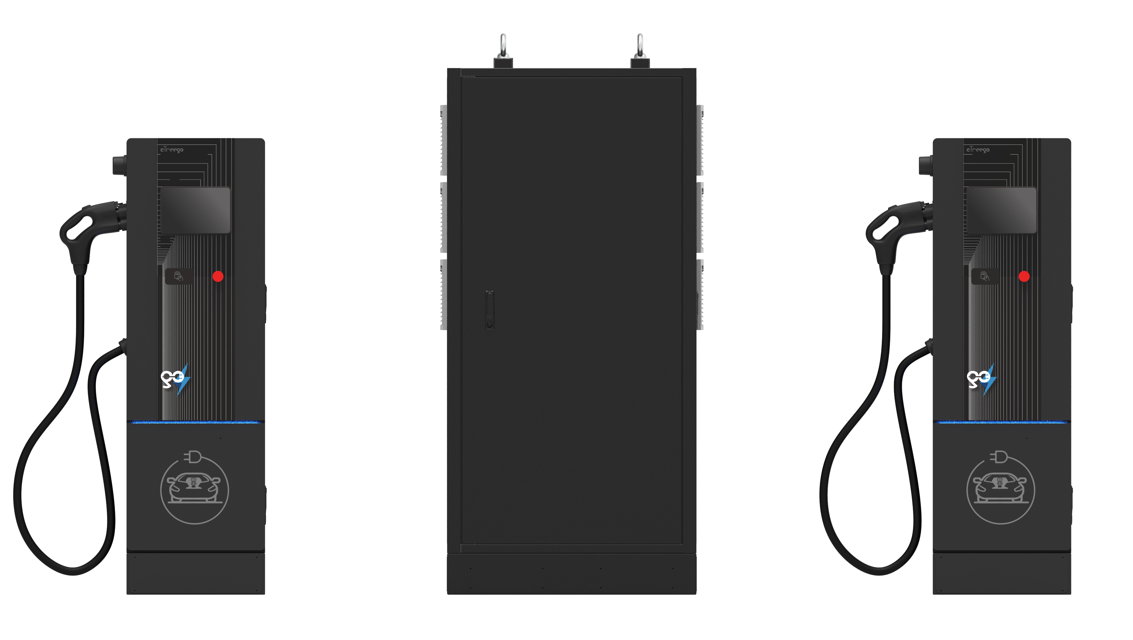 DC 直流電充電樁示意圖
